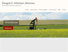 Tablet Screenshot of kittelsonlaw.com